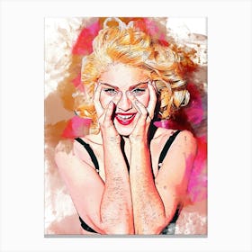 Madonna Smudge Canvas Print