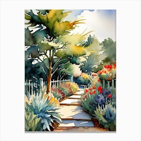 Garden Path Canvas Print