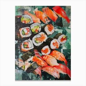 Kitsch Sushi Collage 2 Canvas Print