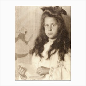 Portrait Of Kitty, Alfred Stieglitz Canvas Print