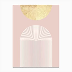 Geometry on pink background 7 Canvas Print