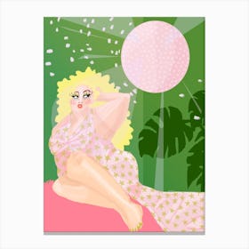 Glitter Babe Canvas Print