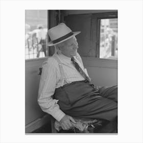 Dispatcher, Streetcar Terminal, Oklahoma City, Oklahoma By Russell Lee Canvas Print