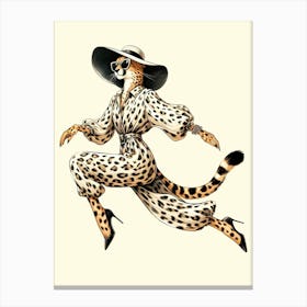 Cheetah Fashion Canvas Print