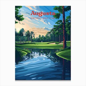 Augusta National Open Championship Art Illustration Stampe su tela