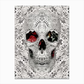 Lace Skull Canvas Print