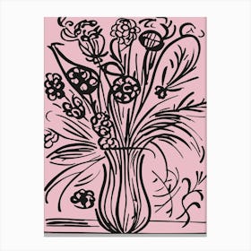 Flower Vase Canvas Print