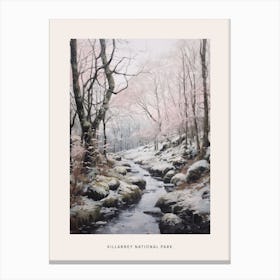 Dreamy Winter National Park Poster  Killarney National Park Ireland 4 Canvas Print