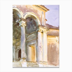 Loggia, Villa Giulia, Rome, John Singer Sargent Canvas Print