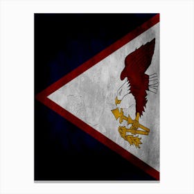 American Samoa Flag Texture Canvas Print