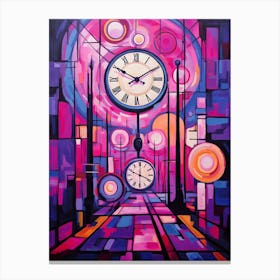 Time Abstract Geometric Illustration 4 Canvas Print