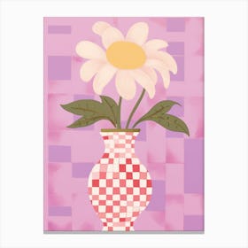Lavender Flower Vase 4 Canvas Print