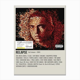 Relapse By Eminem • 2009 Poster Canvas Print