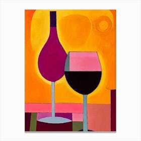 Garnacha Paul Klee Inspired Abstract Cocktail Poster Canvas Print