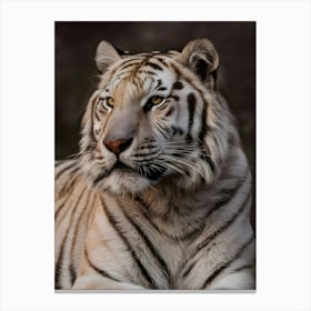 White Tiger 3 Canvas Print