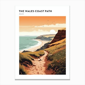 The Wales Coast Path Wales 1 Hiking Trail Landscape Poster Canvas Print