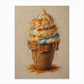 Ice Cream Cone 85 Canvas Print