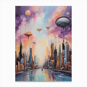 Futuristic Cityscape 4 Canvas Print