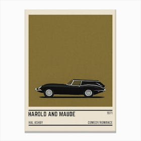 Harold And Maude Car Movie Canvas Print