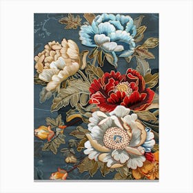 Chinese Floral Painting 2 Canvas Print