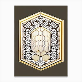 Hive Frames 3 Beehive William Morris Style Canvas Print