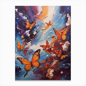 Butterflies In The Sky 2 Canvas Print