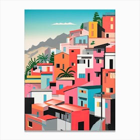 Rio De Janeiro, Brazil, Bold Outlines 3 Canvas Print