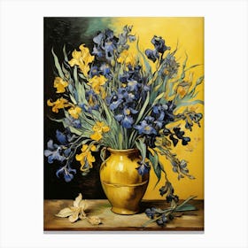 Irises In A Vase art print 3 Canvas Print