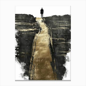 Man On A Path Canvas Print