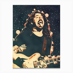 dave grohl live concert Canvas Print