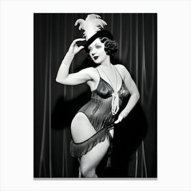 1920's Burlesque Dancer ~Reimagined 101 Canvas Print