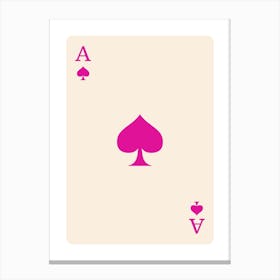 Ace Of Spades 6 Canvas Print