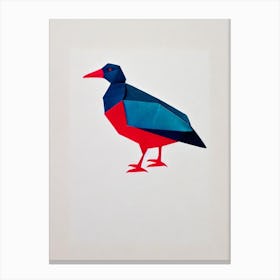Bird Canvasback Origami Bird Canvas Print