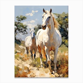 Horses Painting In Andalusia Spain 4 Canvas Print