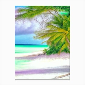 Cayo Levantado Dominican Republic Soft Colours Tropical Destination Canvas Print