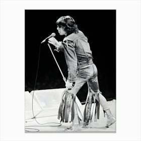 Singer Mick Jagger Performing With The Rolling Stones At The Olympiahalle Canvas Print