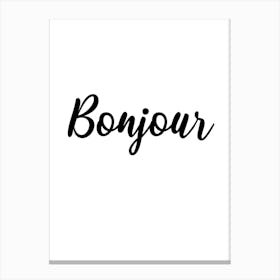 Bonjour 2 Canvas Print