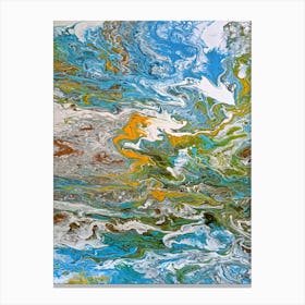 Abstract art print on canvas "Waves Of The Cosmos". Canvas Print