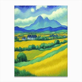 Yellow Wheat Field 1 Canvas Print