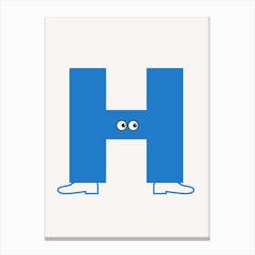 Alphabet Poster H Canvas Print