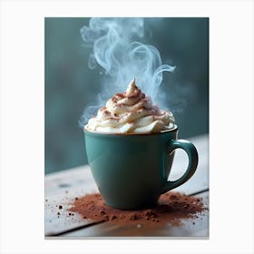 Latte In A Cup Canvas Print