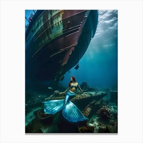 Mermaid-Reimagined 48 Canvas Print