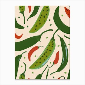 Chillis Abstract Pattern Canvas Print