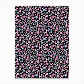 Planets Constellation Pink Canvas Print