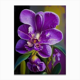 Purple Orchid Canvas Print