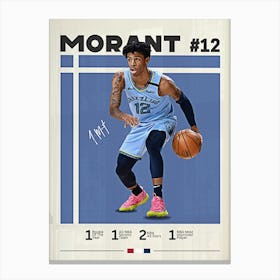 Ja Morant Canvas Print