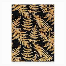 Pattern Poster Pteris Fern 2 Canvas Print