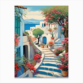 Crete Greece  Vintage 5 Canvas Print