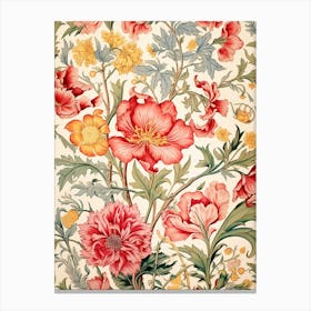 Floral Wallpaper 201 Canvas Print