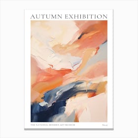 Autumn Exhibition Modern Abstract Poster 27 Canvas Print